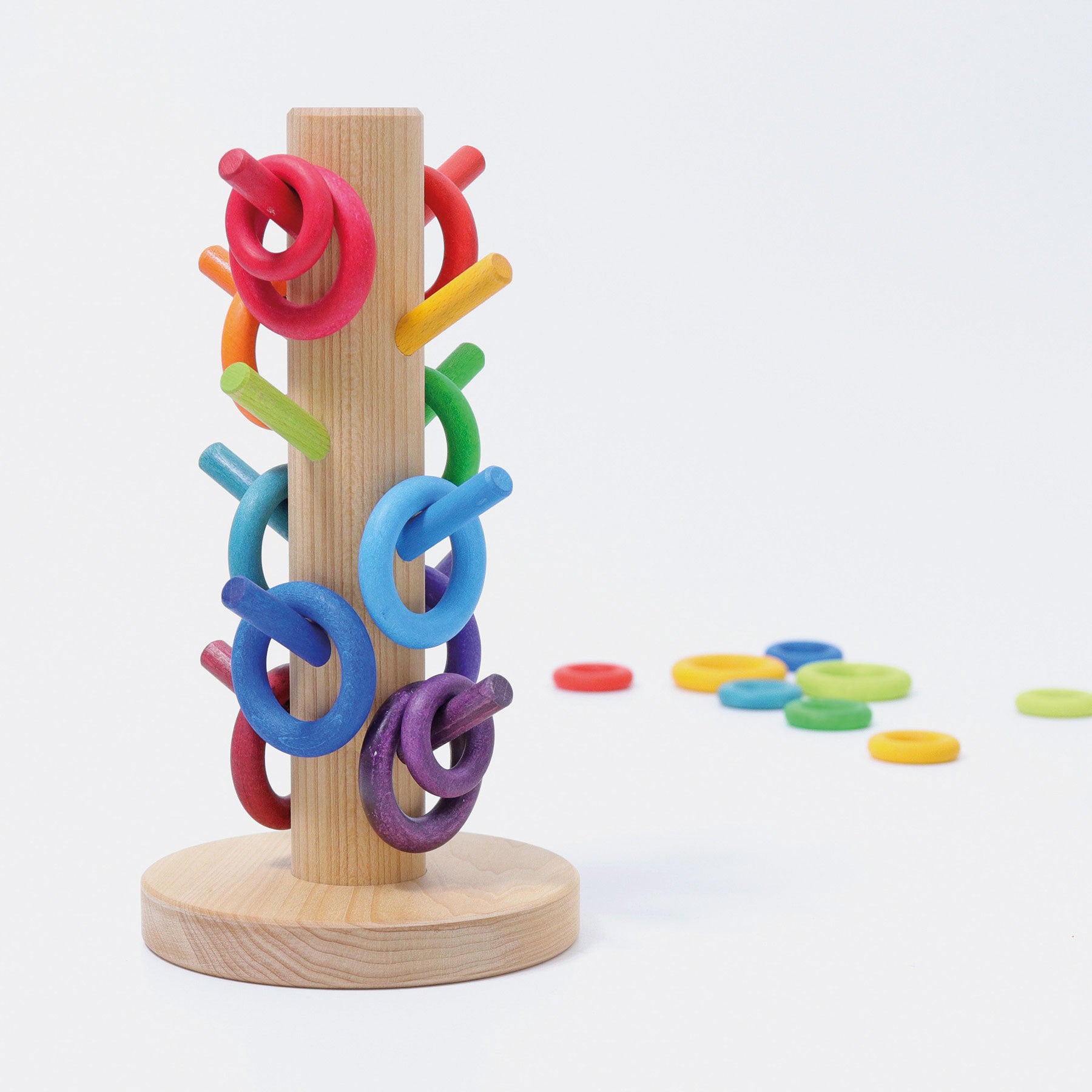 Sorting Helper Building Rings Rainbow – The Modern Playroom