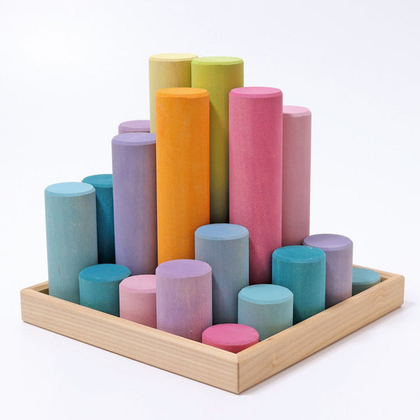 Large Building Rollers Pastel