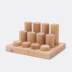 Grimms Stacking Game Small Natural Rollers - Number Play - The Modern Playroom