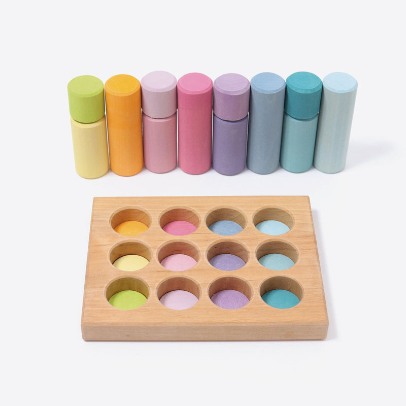 Stacking Game Small Pastel Rollers