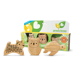 Green Tones Endangered Animal Shakers - Music Play - The Modern Playroom