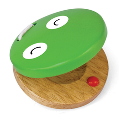 Green Tones Frog Castanet - Music Play - The Modern Playroom