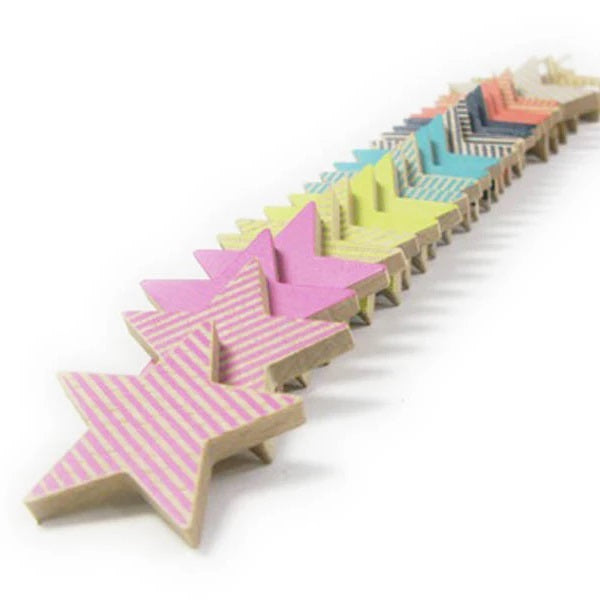 Tanabata Wooden Star Cookies