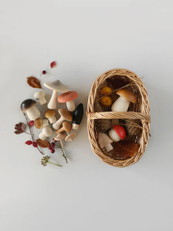 Moon Picnic Forest Mushrooms Basket Light -  - The Modern Playroom