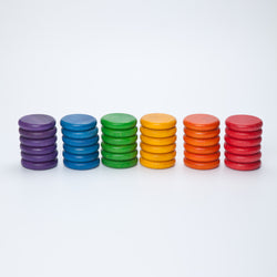 Joguines Grapat 36 Coins (6 Colours) - Number Play - The Modern Playroom