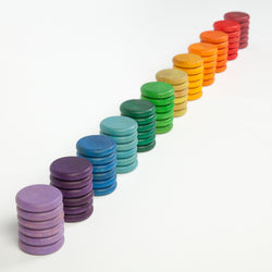 Joguines Grapat 72 Coins (12 Colours) - Number Play - The Modern Playroom