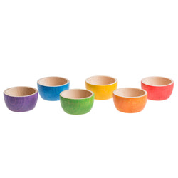 Joguines Grapat 6 Coloured Bowls - Number Play - The Modern Playroom