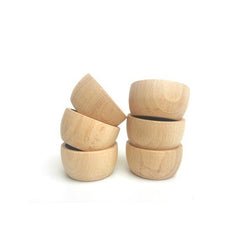 Joguines Grapat Natural Wooden Bowls - Number Play - The Modern Playroom
