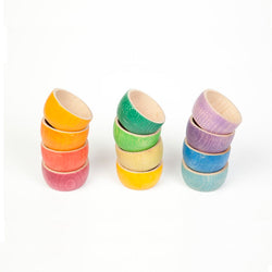 Joguines Grapat 12 Coloured Bowls - Number Play - The Modern Playroom