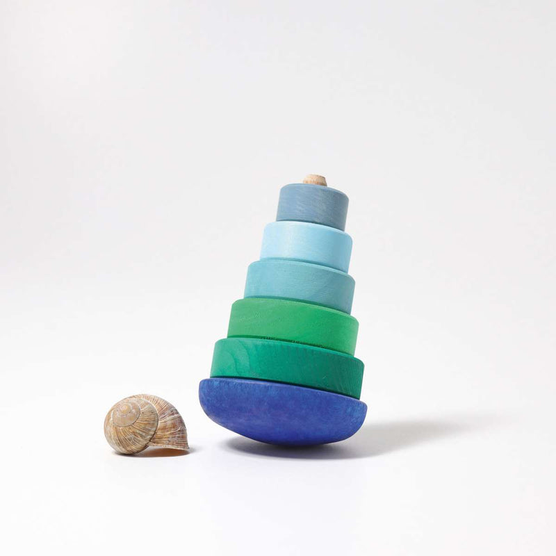 Wobbly Stacking Tower Blue