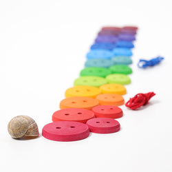 Grimms Large Rainbow Buttons - Number Play - The Modern Playroom