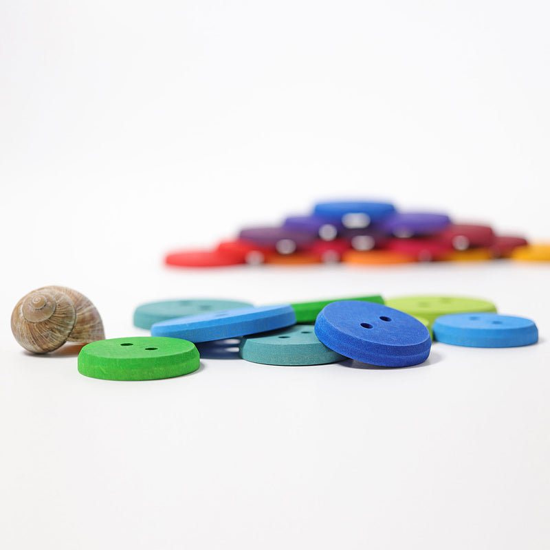Large Rainbow Buttons