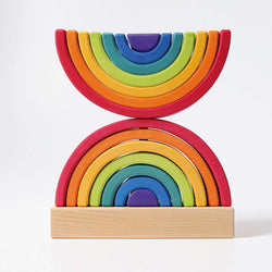 Grimms Rainbow Stacking Tower - Number Play - The Modern Playroom