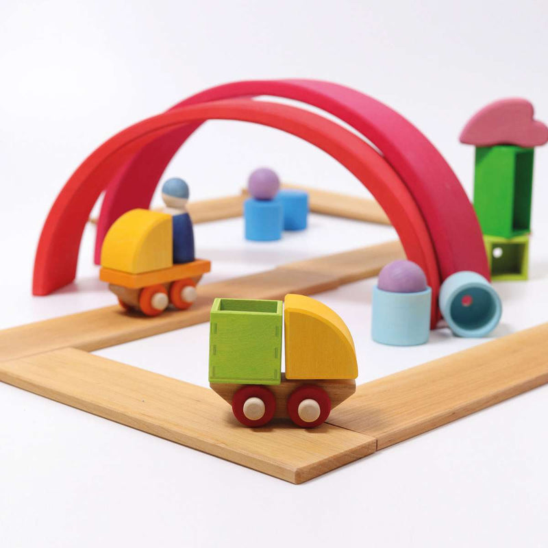 Building Set Wooden Train