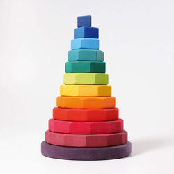 Grimms Large Geometric Stacking Tower - Number Play - The Modern Playroom