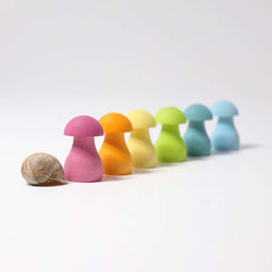 Grimms Sorting Mushrooms Pastel - Number Play - The Modern Playroom
