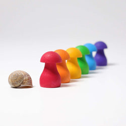 Grimms Sorting Mushrooms Rainbow - Number Play - The Modern Playroom