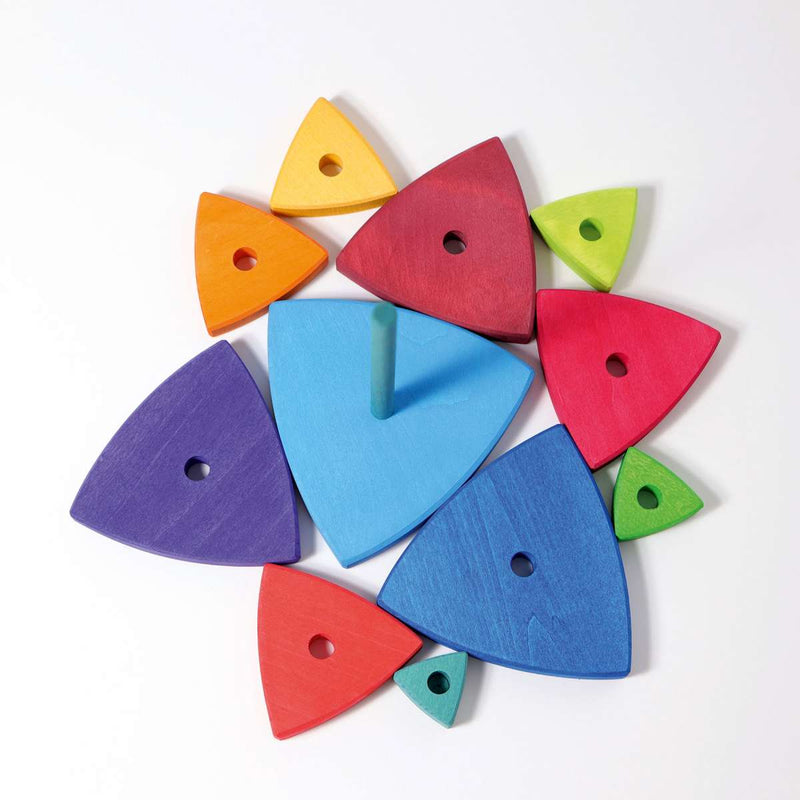 Stacking Triangles Triangular Stacking Tower – The Modern Playroom