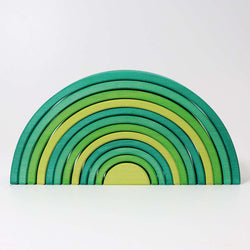 Grimms Large Rainbow Forest Green - Number Play - The Modern Playroom