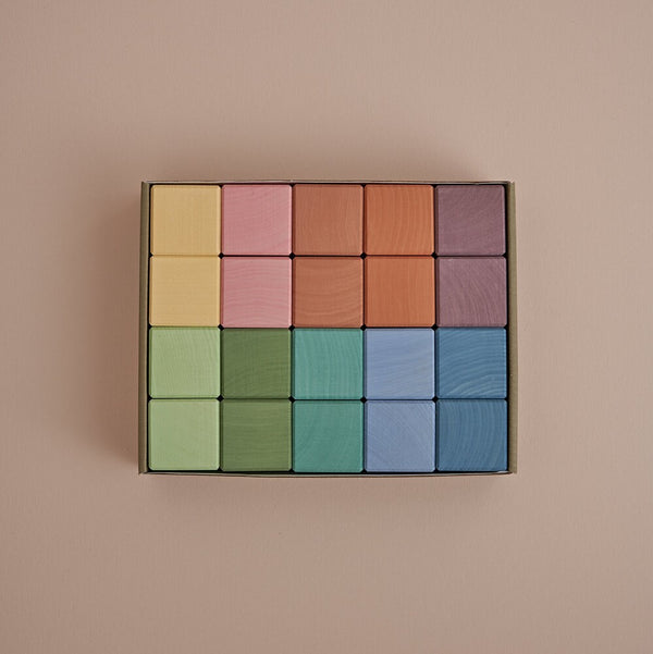 Earth Pastel Cubes Set