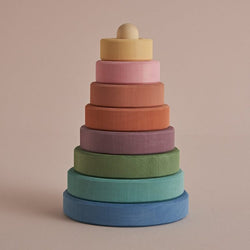 Raduga Grez Pastel Earth Stacking Tower -  - The Modern Playroom