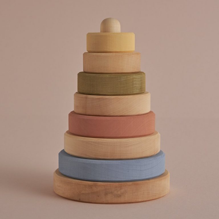 Pastel + Natural Stacking Tower