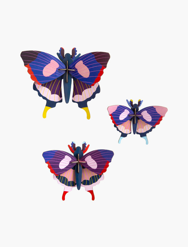 Swallowtail Butterflies, set of 3