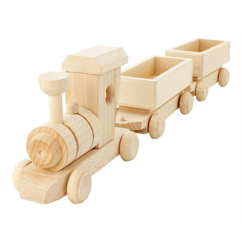 Wooden Toy Cargo Train Set