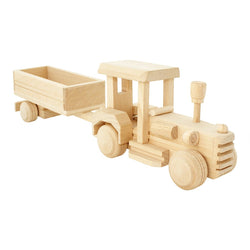 Bartu Wooden Tractor with Trailer -  - The Modern Playroom