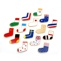 kiko+ & gg* World flags wooden memory game - Picture Play - The Modern Playroom