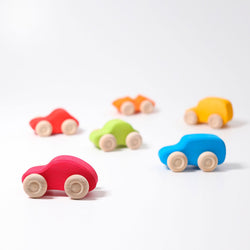 Grimms Coloured Wooden Cars - Number Play - The Modern Playroom