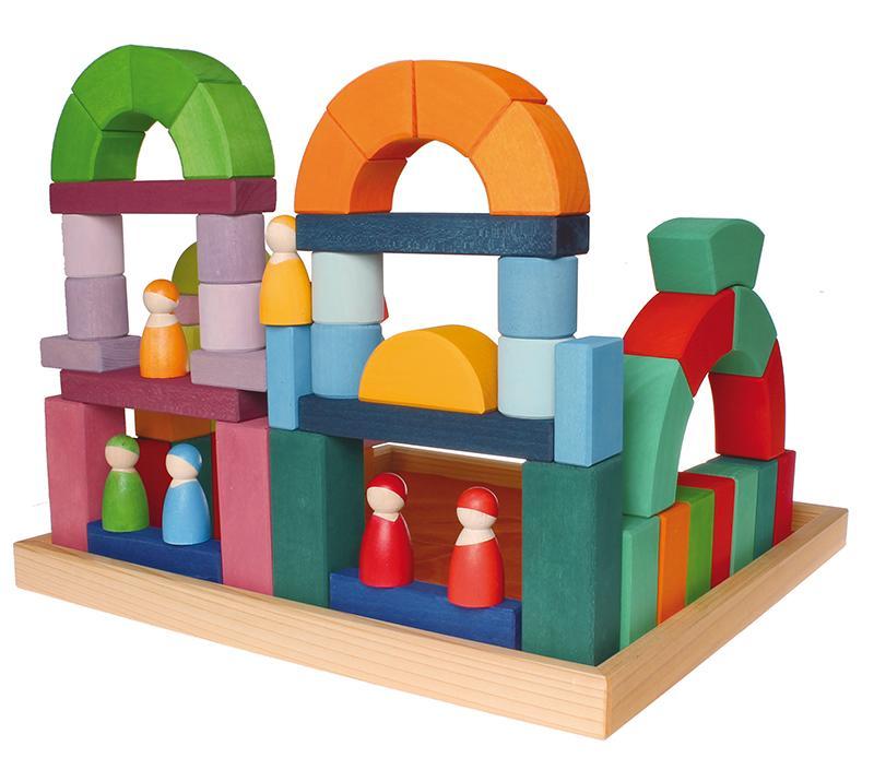 Roman Block Set Romanesque Building Set – The Modern Playroom