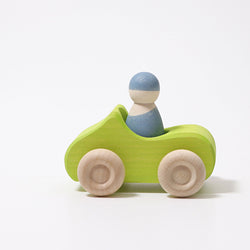 Grimms Small Convertible Green Car - Number Play - The Modern Playroom