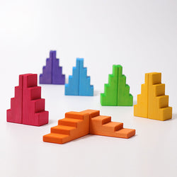 Grimms Stepped Roofs Rainbow - Number Play - The Modern Playroom